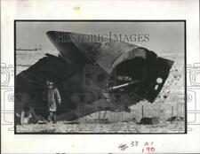 LARGE 1987 Press Photo Airplane crash,Denver - SSA03589 picture