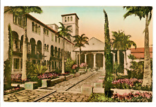Boca Raton Club, hand colored litho postcard 1931, Florida picture