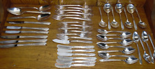 47 pcs Oneida Nobility Silverplate Flatware - Royal Rose - With Papers picture