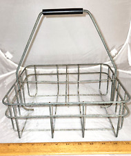 Vintage Metal Wire Carrier for 4-1/2 gallon Bottles w/Black Handle Country Farm picture