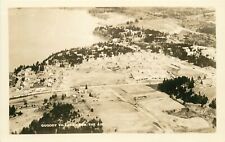 Quoddy Village Yarmouth Maine aerial view RPPC ME Postcard picture