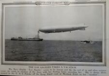 July, 1931 Illus News Poster Airship USS Los Angeles Takes Vacation USS Patoka picture