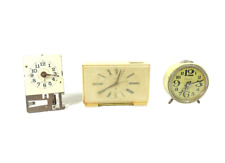 Clock Slava Alarm Clocks Vizyat Amber Vintage Soviet USSR Collectible For Parts picture
