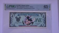 Walt Disney $1 1987 Disney Dollar Gem Unc PMG 65 EPQ picture