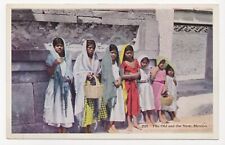 Young Girls Baja California Mexico Border State Unposted Postcard picture