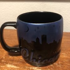America Ware Chicago 2014 3D Coffee Mug/Cup  BLUE~BLACK Midnight Cityscape picture