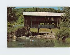 Postcard Enjoying a cool swim Northfield Falls Vermont USA picture