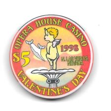 1998 Limited Edition Valentines Day $5 Opera House Casino Chip Las Vegas, NV picture