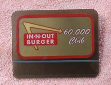 RARE Vintage In-N-Out Burger 60,000 Club Name Tag Pin Badge picture