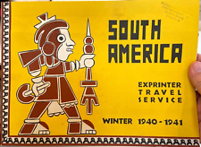 VINTAGE 1940 SOUTH AMERICA TRAVEL BROCHURE MOORE McCORMACK SHIP PAN AMERICAN AIR picture