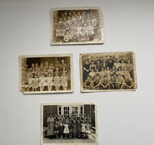 Vintage Photograph 1930-1940s’s Boys Girls School Class Students Lot Of 4 picture