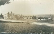 Westminster, Vermont: Overlook Camps 1935 - Vintage Windham Co VT Photo Postcard picture