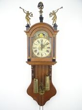 Vintage Antique Dutch Friesian 8 Day Moonphase Wall Clock (Zaanse Sallander era) picture