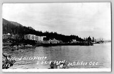 Standard Oil Plant USLH Ketchikan AK RPPC Real Photo Postcard Red Crown Gas picture