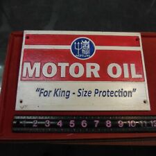 Neptune Motor Oil Vintage Red Cast Iron Metal 11.75 inches picture