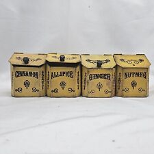 OHIO Wholesale Company Ohio Tole-Ware Metal Spice Boxes With Rack Farmhouse ... picture
