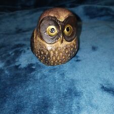 Otagiri Owl Ceramic Figurine Brown OMC Stoneware 3