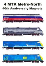 MTA Metro-North 40th Anniversary Heritage Locomotives 4 magnets by Andy Fletcher picture