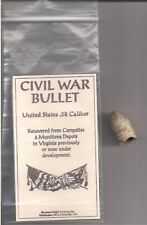 Genuine Civil War UNIDENTIFIABLE 58 Caliber Bullet Recovered at VA Battlefields picture