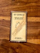 Rare Antique Tarot de Marseille B.P. Grimaud 78 cards original box circa 1930 picture