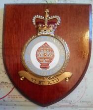 Old Vintage RAF Balloon Royal Air Force Station  Squadron Crest Shield Plaque y picture