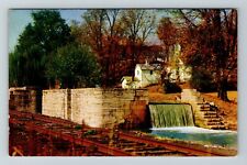 Metamora IN-Indiana, The Falls The Whitewater Canal, Vintage Postcard picture