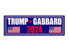 3x9 inch Trump Gabbard 2024 Down Bumper (gop anti-biden decal vinyl) picture