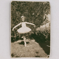 Kansas City Ballerina Girl Photo 1930s Vintage Original Child Ballet Dance A1228 picture
