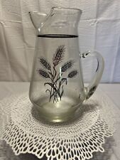 Vintage MCM Gold Wheat Pitcher picture