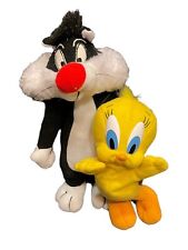 Looney Tunes ACE Sylvester and Tweedy Bird 1996 vintage plush set picture