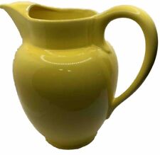 Large El Patio Franciscan Ware Pitcher Yellow With Ice Lip 64 oz Vtg Earthenware picture