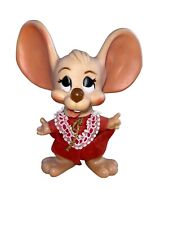 Vintage Roy Des of Fla 1970 Female Christmas Mouse Large Figurine Toy Mrs Claus picture