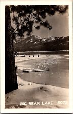 RPPC Big Bear Lake California CA Real Photo Postcard Vintage Unused Unposted picture