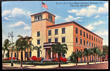 Vintage Postcard 1942 U.S. Post Office Building, Orlando, Florida (FL) picture