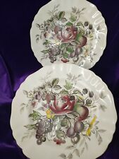 English Staffordshire English Rose Plates 9 3/4'' Set of 2 picture
