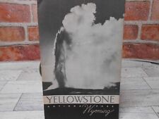 Yellowstone National Park Wyoming Vintage 1939 Brochure Travel Pamphlet picture