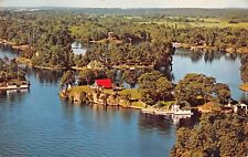Thousand Islands NY St Lawrence River Million Dollar Row 1977 Postcard 4912 picture