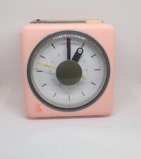 ~ Vintage Sony *PINK* CUBE CLOCK ICF-A10W AM/FM Radio Alarm Tested/Works Japan ~ picture
