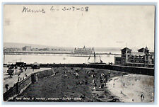 1908 The Two Bays & Parade Weston Super Mare England United Kingdom Postcard picture