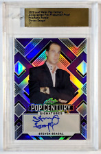 Steven Seagal 2022 Leaf Pop Century Pre-Production Proof Autograph Card 1/1 Auto picture