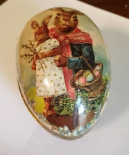 Echt Erzgebirge Rabbit Easter Egg Paper Mache Germany Mother  & Daughter  (56) picture