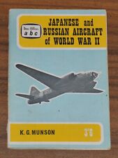 Japanese and Russian Aircraft of World War ll Ian Allan ABC K. G. Munson picture