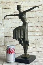 Handcrafted bronze sculpture SALE Marble Nouveau By~Chiparus~Art Dancer  Figure picture