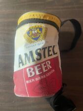 Vintage AMSTEL BIER BEER Can VINYL INSULATED COOLER ZIP BAG picture