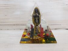 Santa Muerte Yellow Pyramid Clear Transparent Seven Colors Travel Statue Blessed picture