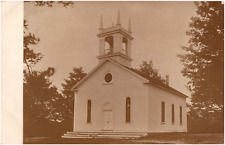West Newfield Congregational Church in Maine ME 1911 RPPC Postcard Photo picture
