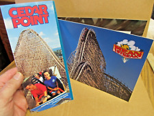 1994 Cedar Point Amusement Park ~ MEAN STREAK Coaster Photo Holder and Brochure picture