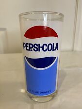 Vintage Pepsi 3-sided Design Glass 5.5” Tall 12 Fluid Ounces picture