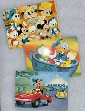 3 Vintage Walt Disney Post Cards 1979 Goofy Donald Mickey Minnie Disneyland picture