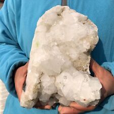 7.7 LB Natural White Calcite Quartz Crystal Cluster Mineral Specimen Healing picture